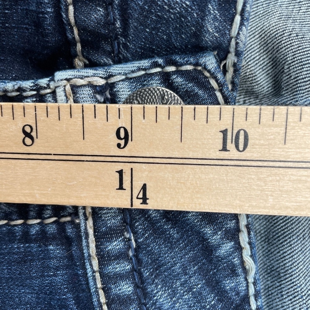 Silver Jeans Womens 16 Blue Suki Mid Straight Dark Wash Denim - Picture 8 of 10
